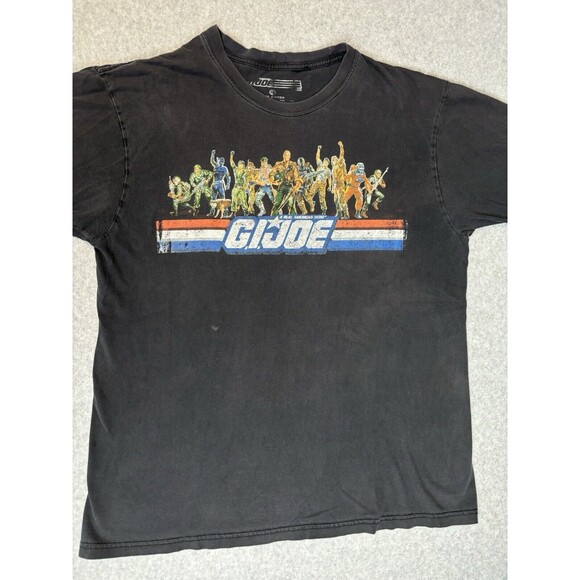 Vtg 2000s Y2K GI JOE Officially Licensed Graphic Tee Shirt Black Unisex Sz XL - Picture 2 of 12